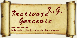 Krstivoje Garčević vizit kartica